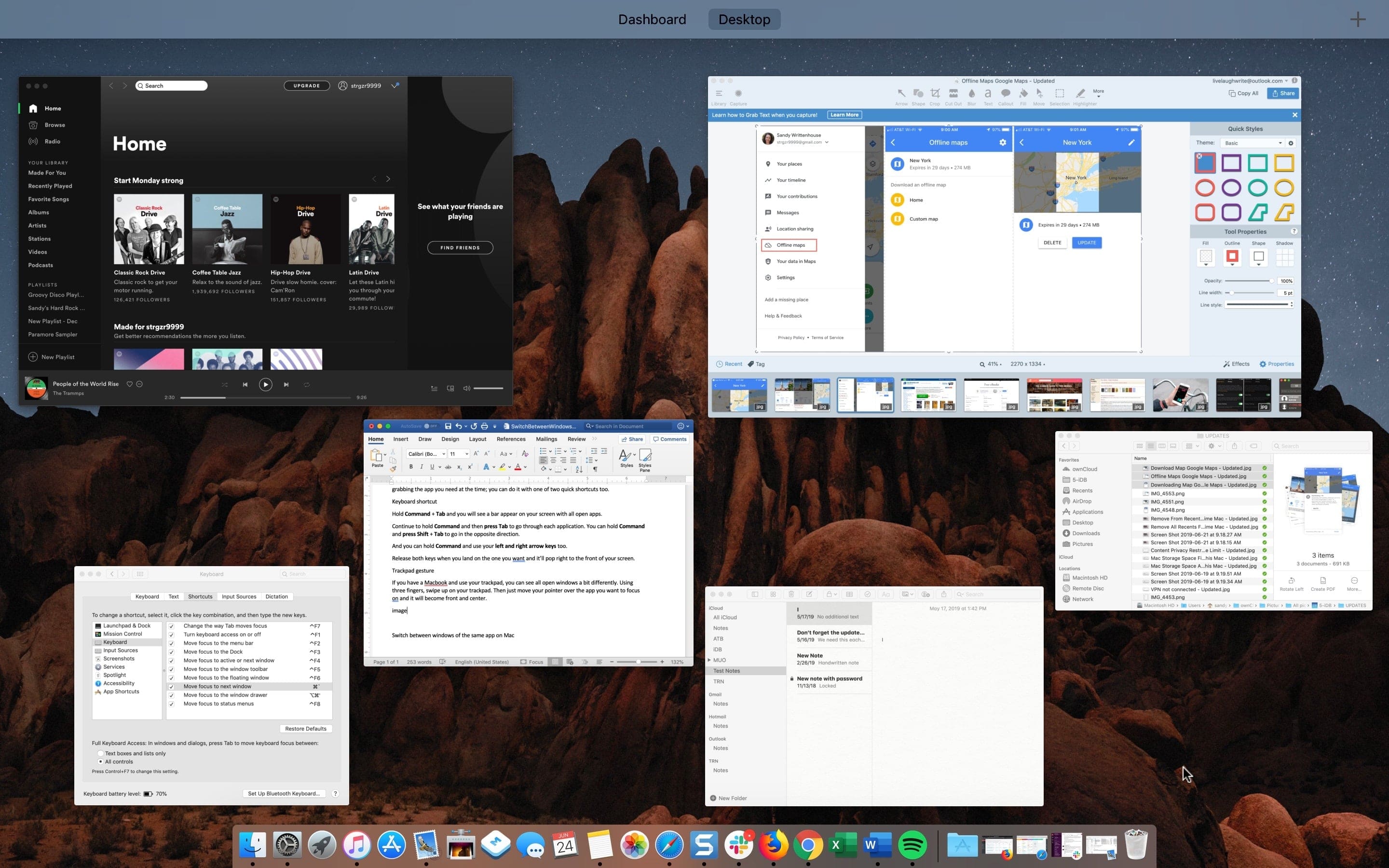 Mac Shortcut Between Apps